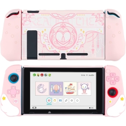 GEEKSHARE Protective Case Compatible With Nintendo Switch Console And Joy Con- Slim Cover Case With Ergono Design