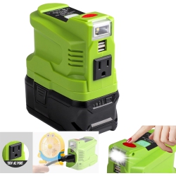 EID Portable Power Inverter Generator for Ryobi 18V Y, 150W Portable Charger for Ryobi Y Charger Station Power