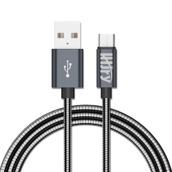 LHJRY Ro USB Charger Cable, [6.6Ft 2 Pack] Metal Braided Fast Sync&charging Cord for Android, Samsung, Htc, Lg