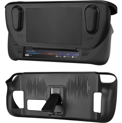 GEEKRIA Kickstand Protective Case Compatible With Steam Deck, Tpu Cover Protector With Stand Base, Protective Cover