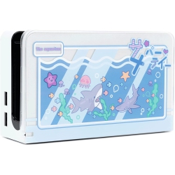 GEEKSHARE Anti Scratch Switch O Dock Cover- Hard Faceplate Sleeve Pad for Switch O Dock- Diy Replacement Shell