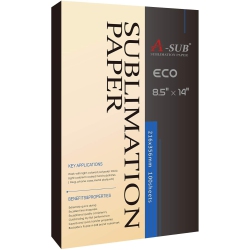 A-SUB Sublimation Paper 8.5X14 Inch for Diy Unique Christmas Gifts Compatible With Inkjet Printer Which Match