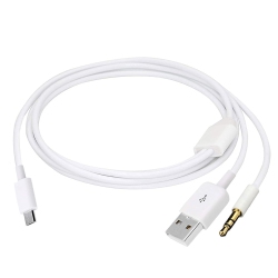 SHANFEILU Audio Charging Cable 2 In1 Aux Cord Ro USB Male to USB Male 3.5MM Aux Standard Audio Plug Jack Connection