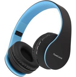 POWERLOCUS Bluetooth Over-Ear Stereo Foldable Headphones, Wired S Noise Cancelling With Built-In