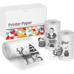 POKELABEL Sticker Paper Clear Thermal Paper 50MM X 3.5M, Transparent Adhesive Printer Paper for T02 M02 Mini Printer, Permanent