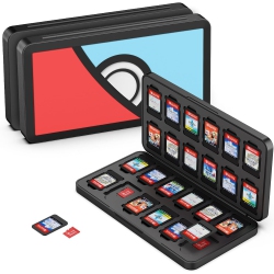 GEERIC 24 Slot Game Storage Case Compatible With Switch, Portable Game Storage Cartridge With Switch, Games