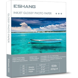 ESHANG Photo Paper for Printer Picture Printer Paper Glossy Photographic Paper Photo Quality Printer Paper In White