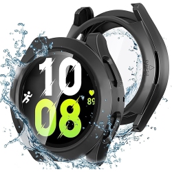 MIIMALL for Galaxy Watch Fe 40Mm/ Galaxy Watch 5 40Mm/ Galaxy Watch 4 40MM Waterproof Screen Protector Case, Hard PC