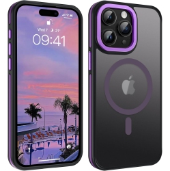 YINLAI Magnetic for Iphone 15 Pro Max Case, Phone Case Iphone 15 Pro Max [Compatible With Magsafe] Translucent Matte