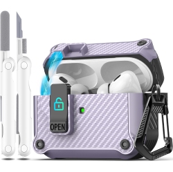 R-FUN Airpods Pro (2Nd/1St Gen, 2023/2022/2019) Case With Auto Secure Lock, Compatible With Airpods Pro 2