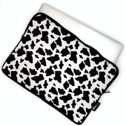 SEWSWANK 13-15 Inch Cow Print Laptop Sleeve Case/water-Resistant Neoprene Notebook Computer Pocket Tablet Briefcase Carrying