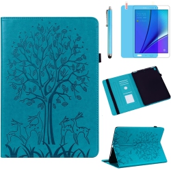 R.SHENGTE Case for Samsung Galaxy Tab A 8.0 Inch 2015 (Sm-T350 T351 T355 Sm-P350 P355), Pu Leather Soft Silicone Back Cover