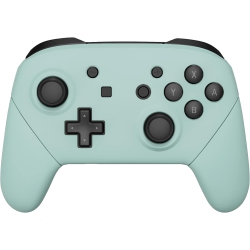 EXTREMERATE Light Faceplate Backplate Handles for Nintendo Switch Pro Controller, Diy Replacement Hand Grip In Cyan