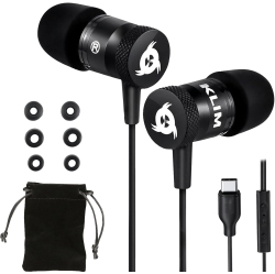 KLIM Fusion Earbuds With Rophone - New 2024 - Long-Lasting Wired Ear Buds - Innovative: In-Ear With Memory Foam