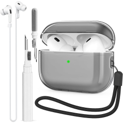 BEAUDOM Clear Case for Airpods Pro 2Nd Generation Case Cover Airpods Pro 2 Case With Magnetic Anti-Lost Strap