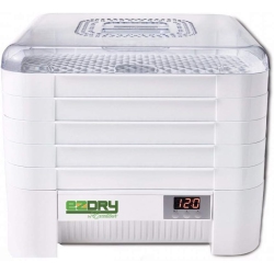 EXCALIBUR Ecb50B Ez Dry 5-Tray Stackable Electric Food Dehydrator With Temperature Control Featuring Heat Sensor