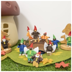 TTS Small World Woodland Elves And Fairies Miniature - 10PCs, Classroom Wooden Figurines Perfect for Storytelling, Home And Bedroom Decor