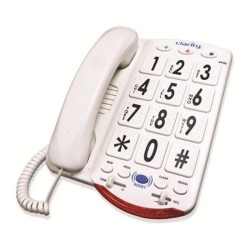 CLARITY Ameriphone Jv35 Big Button Amplified Phone With Keys In White