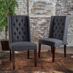 YOULIGHTS Dining Chairs, Set Of 2 In Charcoal