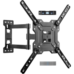 VECELOLIBILIS Adjustable Tv Wall Mount Swivel And Tilt Tv Arm Bracket for Most 32-55 Inch Led Up to 70Lbs, Lcd Monitor And Plasma Tvs Vesa Up To