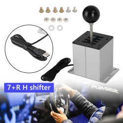 TOPTENG 7+R USB Simulator H Gear Shifter for Logitech G29 G920 Steering Wheel PC In White