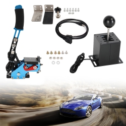 TOPTENG USB Handbrake With Clamp And 7+R H Shifter for Logitech G29 G920 Steering Wheel