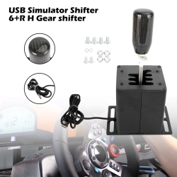 TOPTENG 6+R USB Simulator H Gear Shifter for Logitech G29 G920 Steering Wheel PC In Black