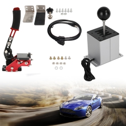 TOPTENG USB Handbrake With Clamp And 7+R H Shifter for Logitech G29 G920 Steering Wheel