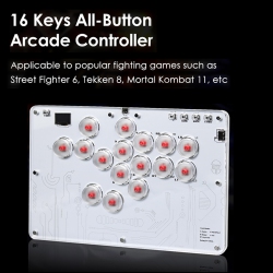TOPTENG Hitbox Fighting Keyboard Arcade Joystick Advanced Buttons Street Fighter 6 Steam