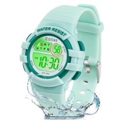 PRIME MADE Kids Analog Watch for Girls Boys Waterproof Learning Time Wrist Watch Easy to Read Time Wristwatches for Children In Multicolor