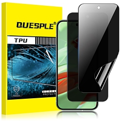 HLD 2 Pack Privacy Screen Protector for Google Pixel 9 6.3-Inch, Fingerprint Support, Anti-Spy, Full Coverage Screen Protector Touch Sensitive