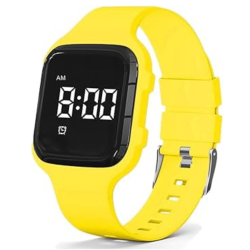 PRIME MADE Vibrating Alarm Watch, Water Resistant Potty Training Watch Rechargeable Medical Reminder Watch With Timer And 15 Daily Alarms (Blue)