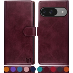 HLD Google Pixel 9 5G/google Pixel 9 Pro 6.3 Wallet Case \w Rfid Blocking Cit Card Holder, Flip Book Pu Leather Protective Cover Women Men for Pixel 9