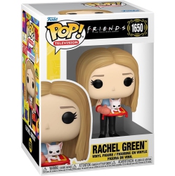 POP Television Friends 3.75 Inch Action Figure - Rachel (With Mrs. Whiskerson) #1650 In Green