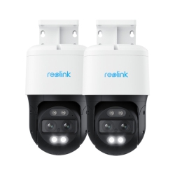 REOLINK Ptz Security Camera With Dual Tracking, Wide-Angle & Telephoto Lenses, Dual View, 4K 8Mp Ultra HD, Power Over Ethernet, Trackmix Poe (2 Pack)