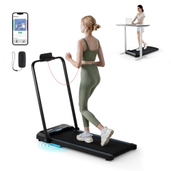 COSTWAY 3 In 1 Folding Treadmill With Remote Control Led Display And App for Home