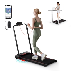Costway 3 in 1 Folding Treadmill with Remote Control LED Display and APP for Home