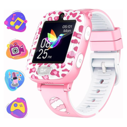 MEHIAZ Kids Smart Watch for Boys Girls, Games Smartwatch \w 14 Puzzle Games Dual Camera Music Video Audio Recording Alarm Clock Ages 3-12 Educational