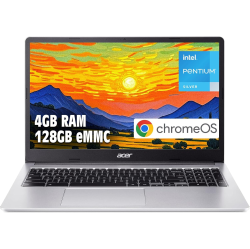 ACER - Chromebook 315 - 15.6" HD Laptop - Intel Pentium N6000 4 Core Processor- 4GB Lpddr4X - 128GB Emmc -Protective Sleeve - - Chrome Os- Wifi 6