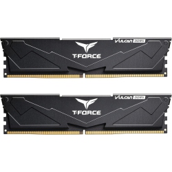 TEAMGROUP T-Force Vulcan Ddr5 32GB (2X16GB) 6000Mhz (PC5-48000) Cl30 Desktop Memory Module Ram (Black) for 600 700 Series Chipset Xmp 3.0 Ready