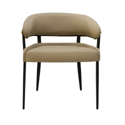 UNHO Luxury Dining Chairs: Set Of 2 Leisure Dining Chairs Microfiber Leather Kitchen Chairs Occasional Chairs \w Soft Backrest And Padded Seat For