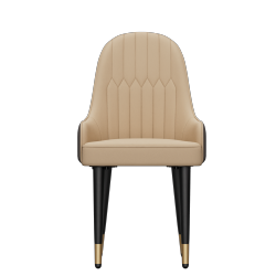 UNHO Upholstered Leather Dining Chairs:set Of 2 Luxury Dining Room Chair Living Room Accent Chairs \w Softy Cushion Seat High Back Solid Legs For