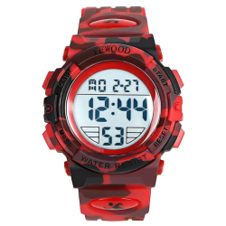 YFWOOD Kids Digital Watch Waterproof Outdoor Watches Children Casual Electronic Analog Quartz Wrist Watches \w Silicone Band Luminous Alarm