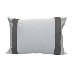VERSAILLES - Valentina Cushion Cover, 14" X 20", Machine Washable In Grey