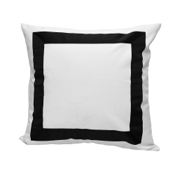 VERSAILLES - Valentina Cushion Cover, 20" X 20", Machine Washable In Black