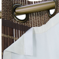 VERSAILLES - Bamboo Grommet Top Thermal Insulated Panel Liner, 47" X 79.5", Off-White