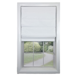 VERSAILLES - Cordless Roman Shade, Augustus Collection, Darkening Fabric, 35" X 63" In Ivory