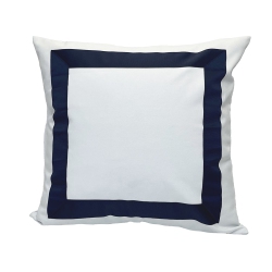 VERSAILLES - Valentina Cushion Cover, 20" X 20", Machine Washable In Blue