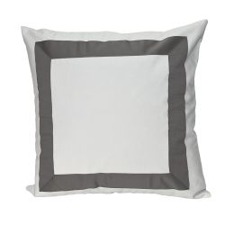 VERSAILLES - Valentina Cushion Cover, 20" X 20", Machine Washable In Grey