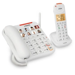 VTECH Sn5147 Amplified Corded/cordless Senior Phone System